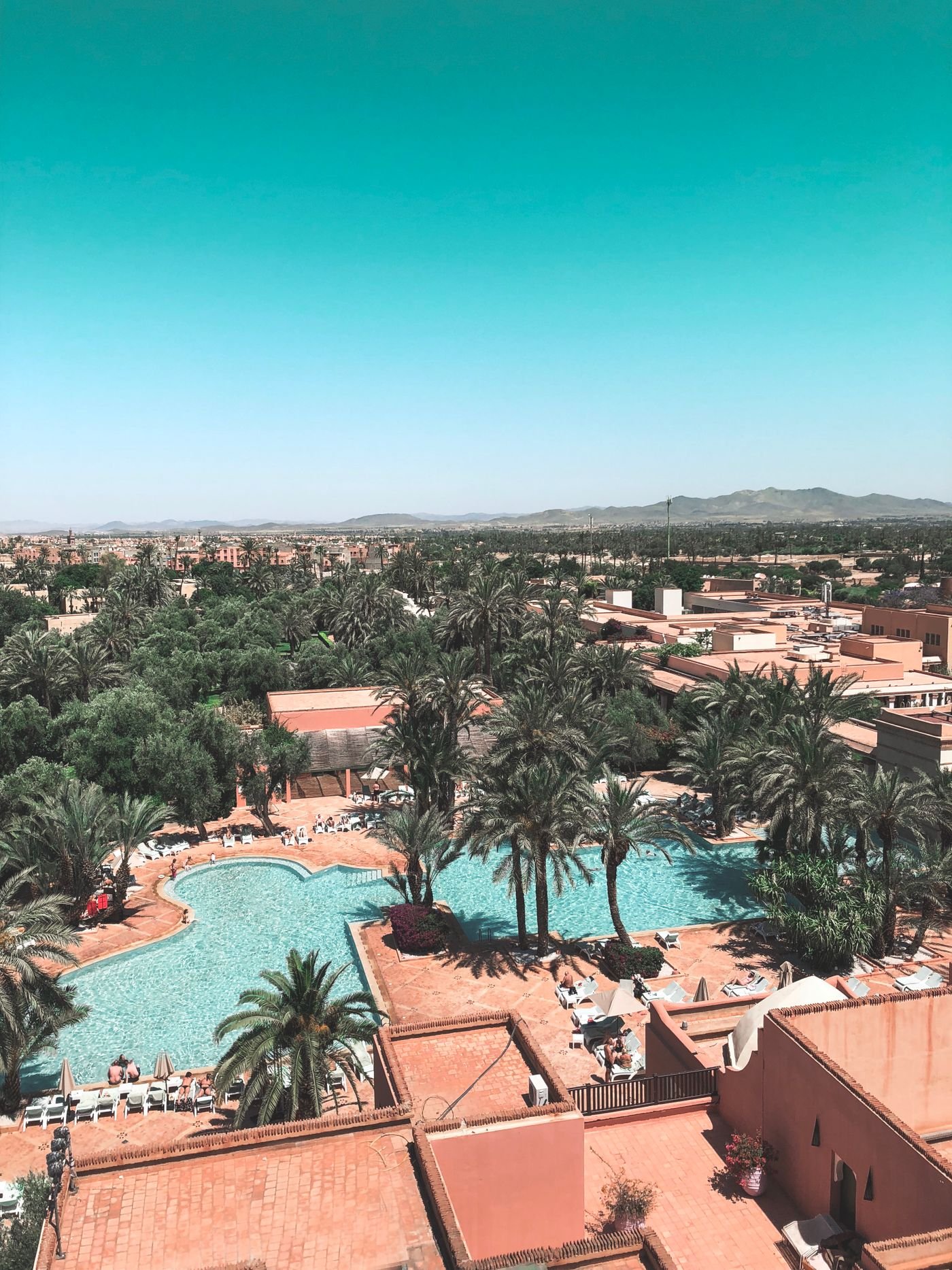 Riad courtyard breakfast terrace
